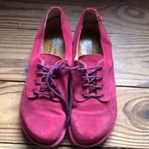 Gudrun Sjoden Red/Pink Suede Shoes